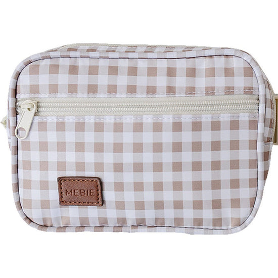 Tan Gingham Mini Fanny Pack