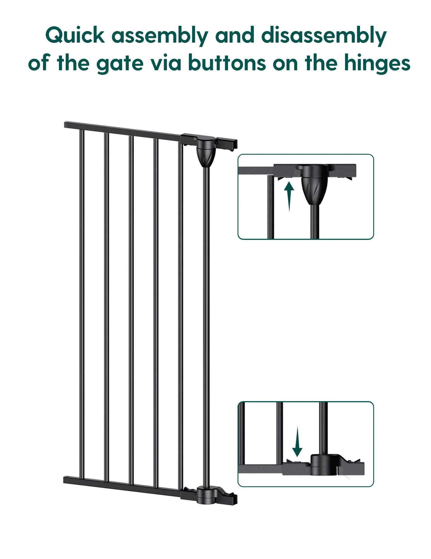 AdaptiZone | Extra Wide Multi-Purpose Safety Gate for Irregular Spaces(72''-104'')