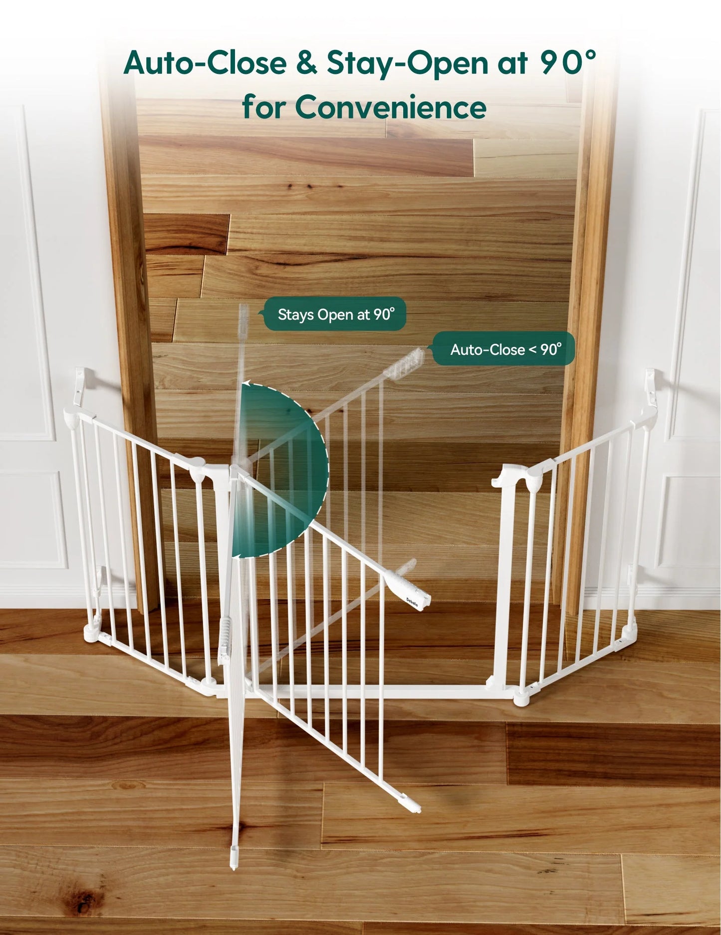 AdaptiZone | Extra Wide Multi-Purpose Safety Gate for Irregular Spaces(72''-104'')
