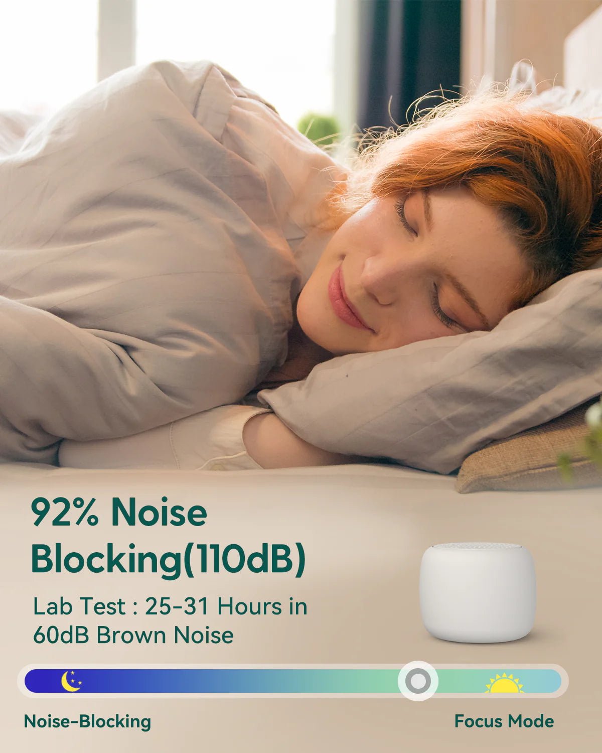 Babelio Pocket Mini White Noise Machine For Sleep & Relaxation