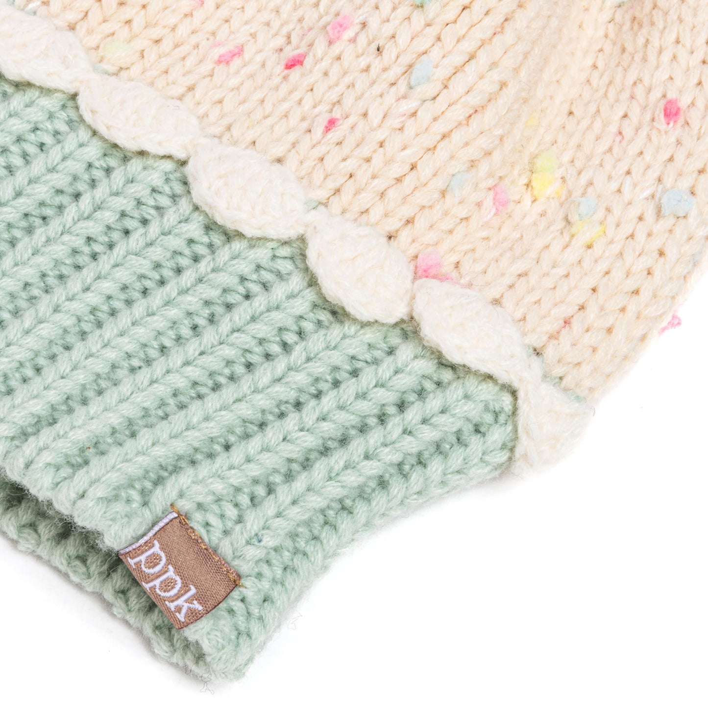 Cupcake Shaped Knit Beanie Hat 2-Pc Set with Mittens, for Toddler, Girls 2-6 Y, Cute Novelty Design