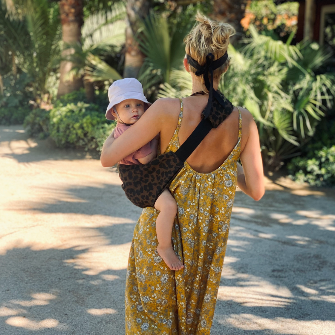 Toddler Carrier Leopard Print Brown
