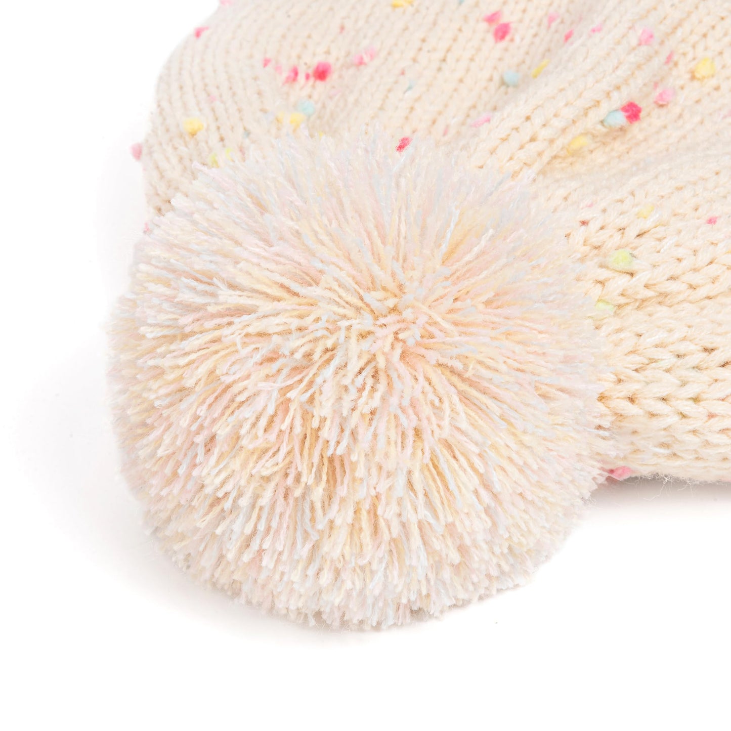 Cupcake Shaped Knit Beanie Hat 2-Pc Set with Mittens, for Toddler, Girls 2-6 Y, Cute Novelty Design