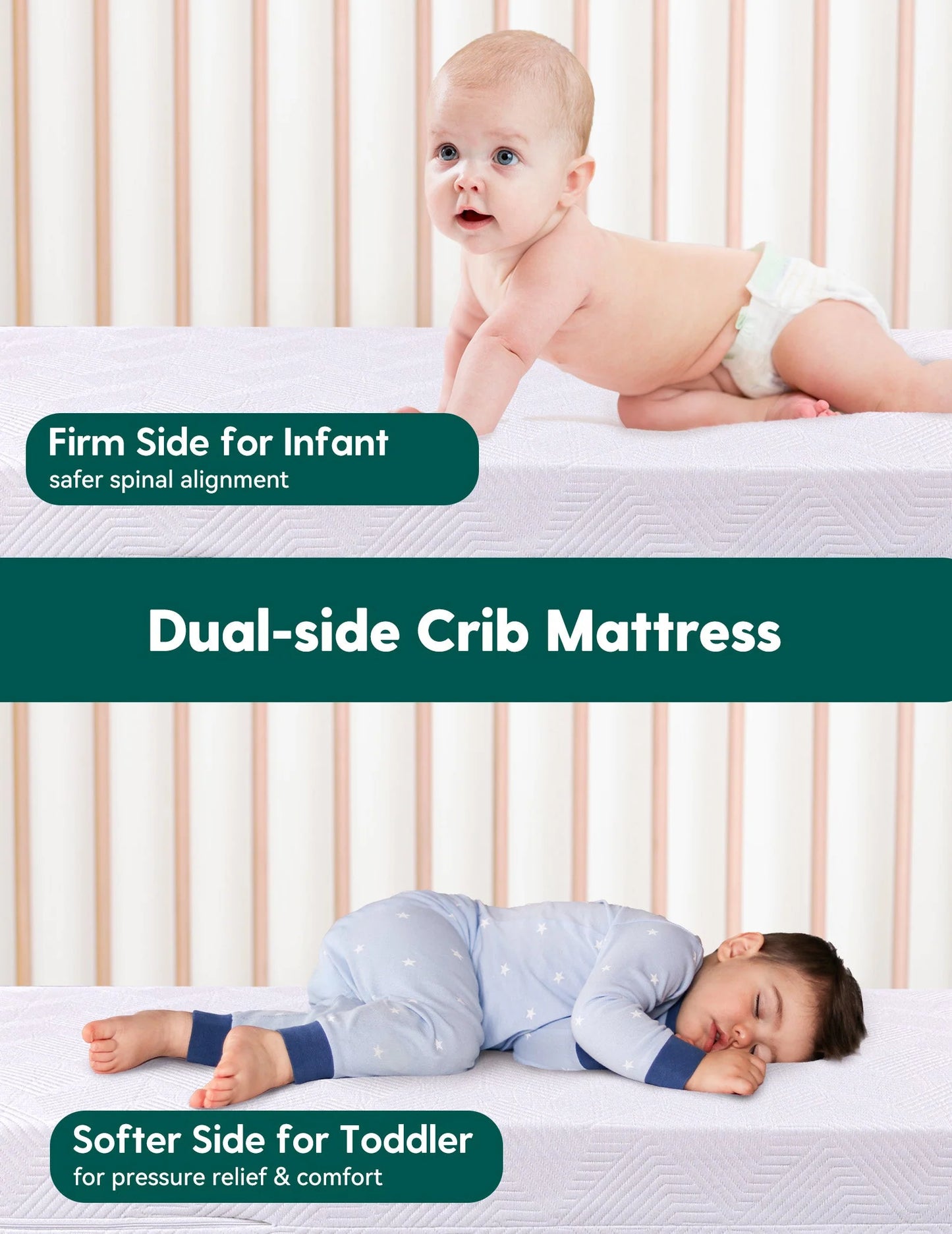 Cloud Zone | 3-Zone Support Dual-Sided Crib Mattress