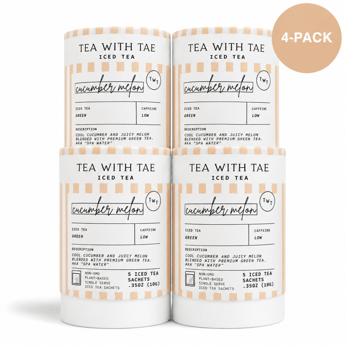 Cucumber Melon Green Iced Mini Tea Tube (5 iced sachets)