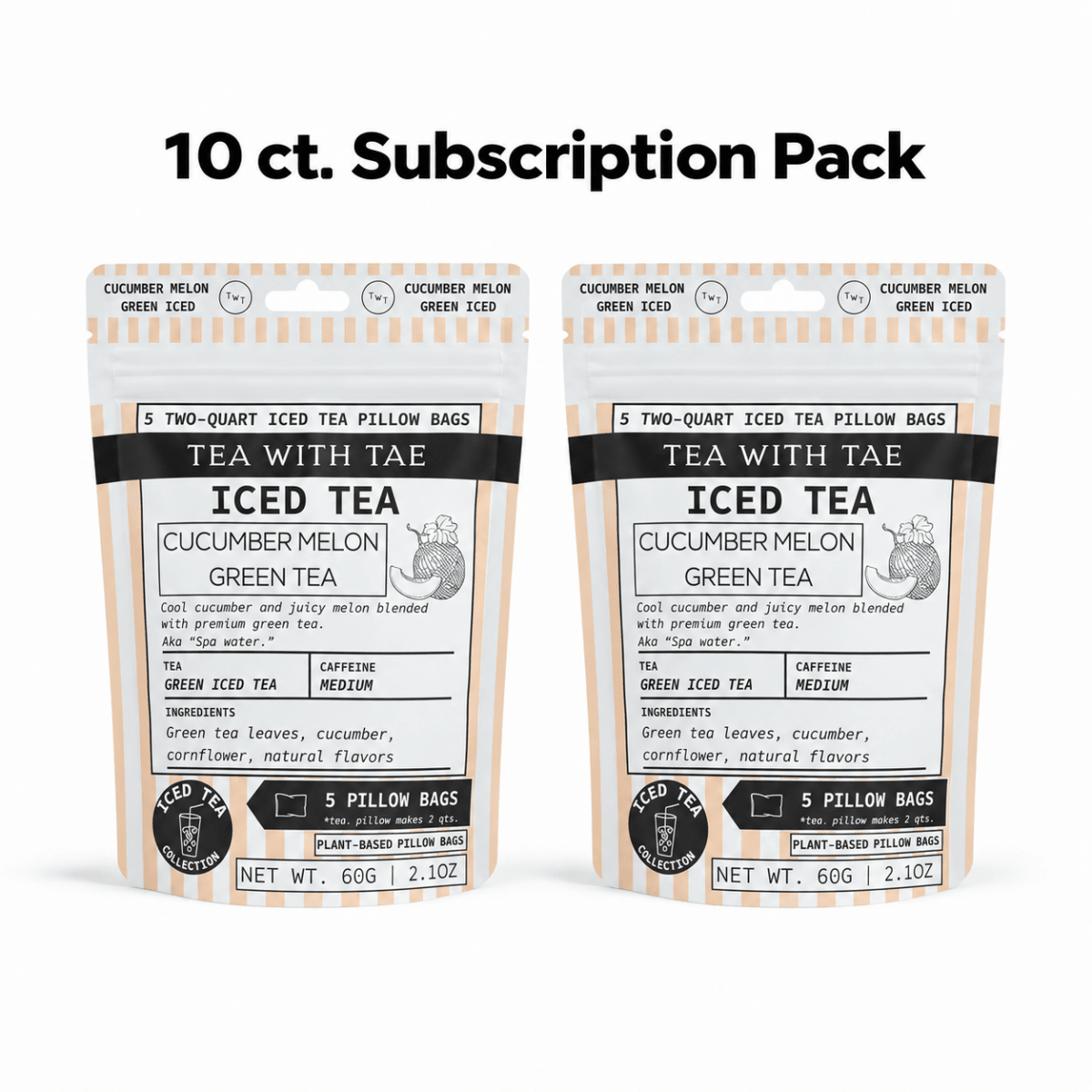 Cucumber Melon Green Iced Tea Pouch