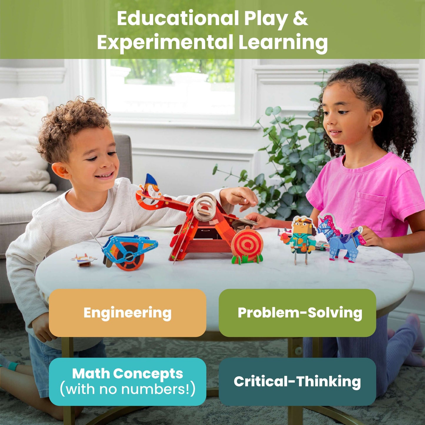 Catapult Gnome Launcher: Buildable Curious Kingdom Playset
