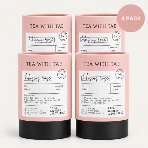 Hibiscus Rose Mini Tea Tube (5 tea bags)