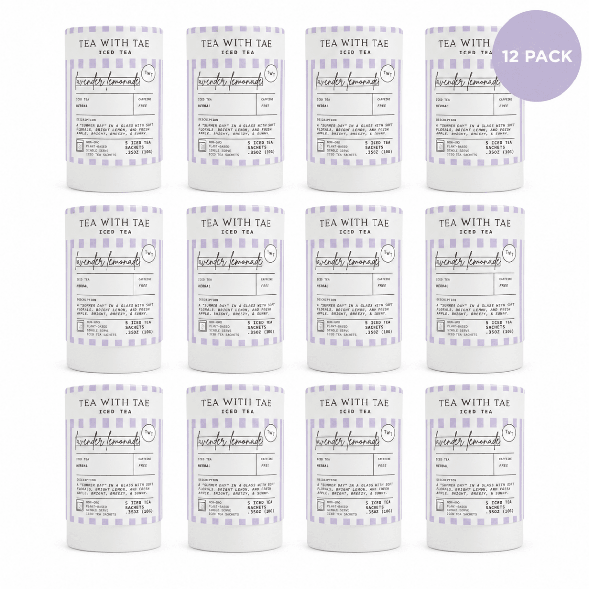 Lavender Lemonade Iced Mini Tea Tube (5 iced sachets)