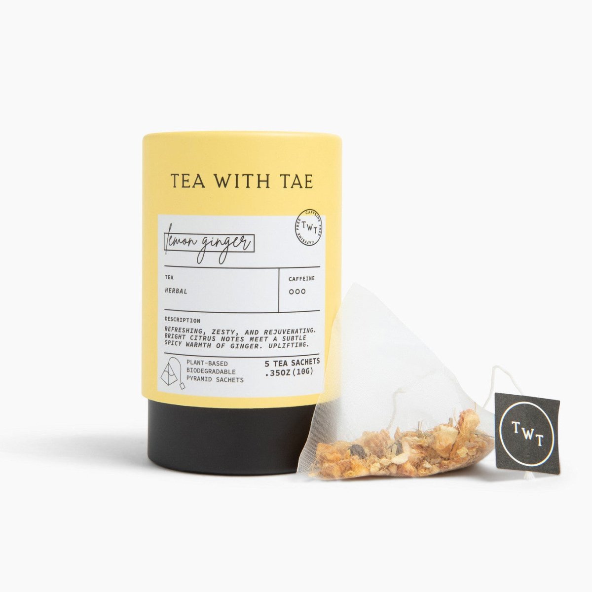 Lemon Ginger Mini Tea Tube (5 tea bags)