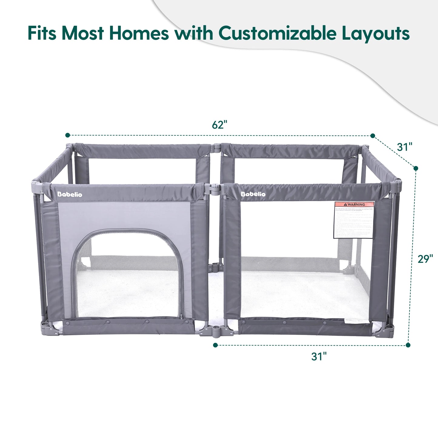 MorphGuard | Foldable & Shapeable Baby Toddler Safety Fence Playpen