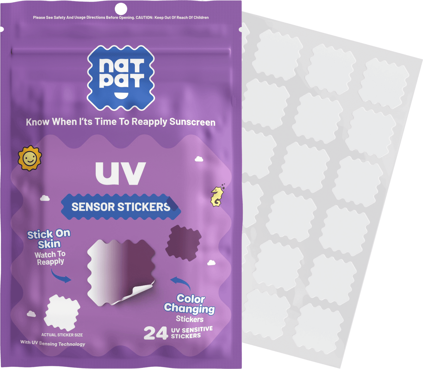 SunnyPatch UV-Detecting Stickers