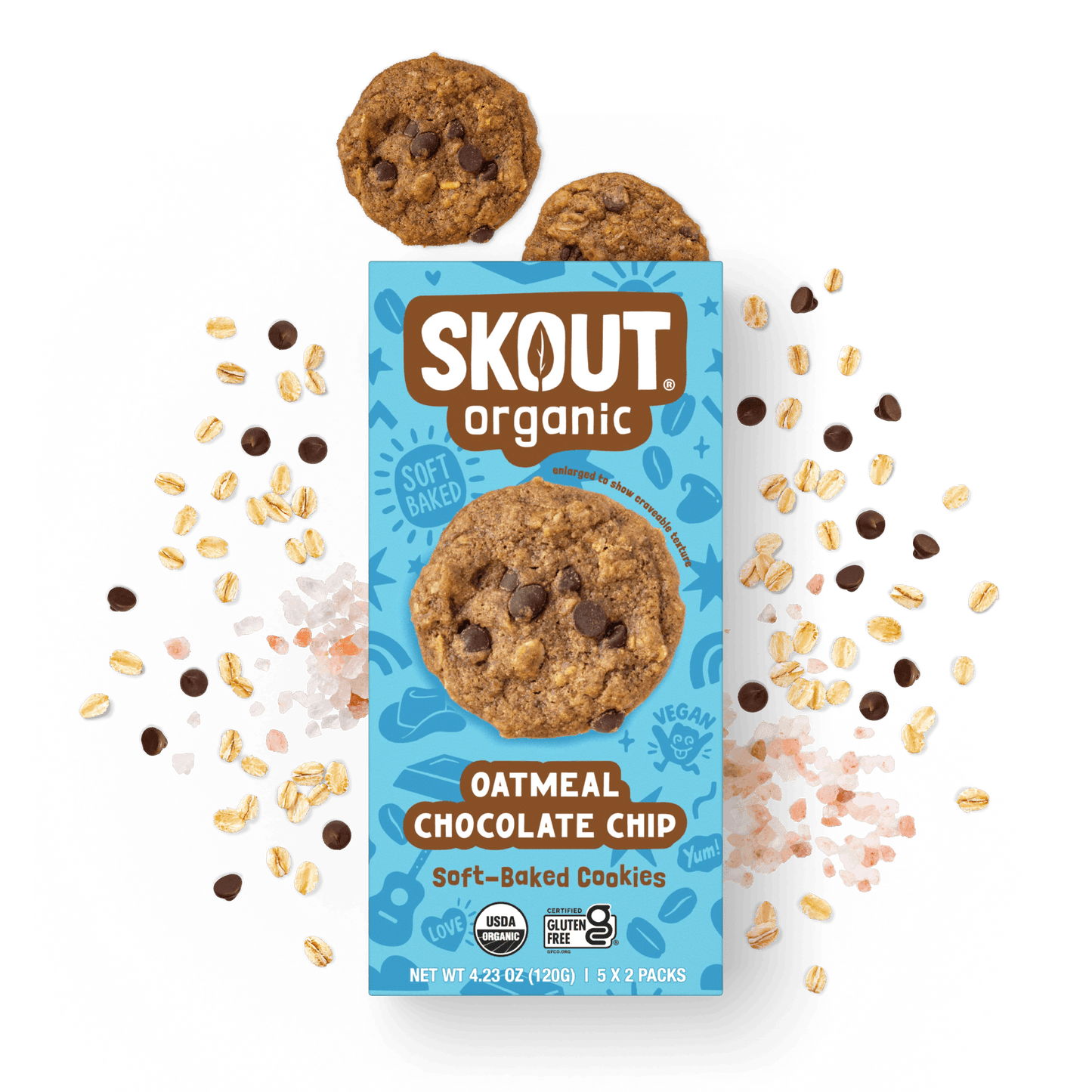 Skout Organic Oatmeal Chocolate Chip Soft Baked Cookies