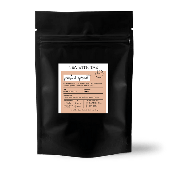 Peach & Apricot Iced Green Tea Sampler Pouch (2 Pillow Bags)