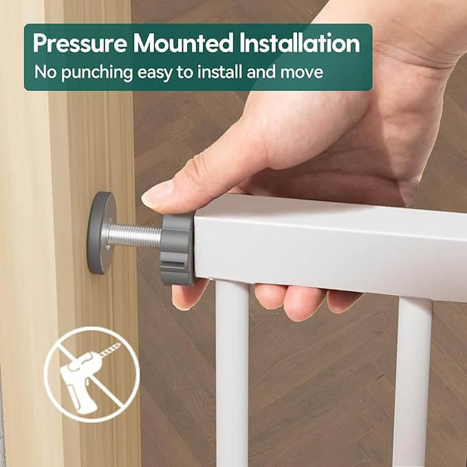 PressGuard E1 | 36-55'' Extra Wide Baby Gates for Large Space