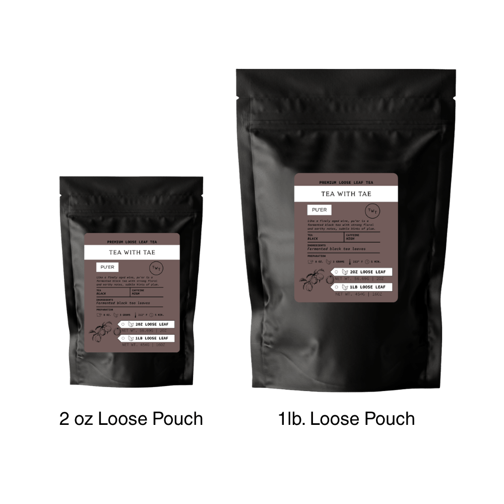 Pu'er Loose Leaf Hot Tea Pouch (2oz. or 1lb.)