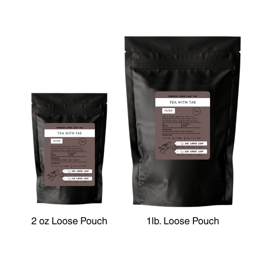 Pu'er Loose Leaf Hot Tea Pouch (2oz. or 1lb.)