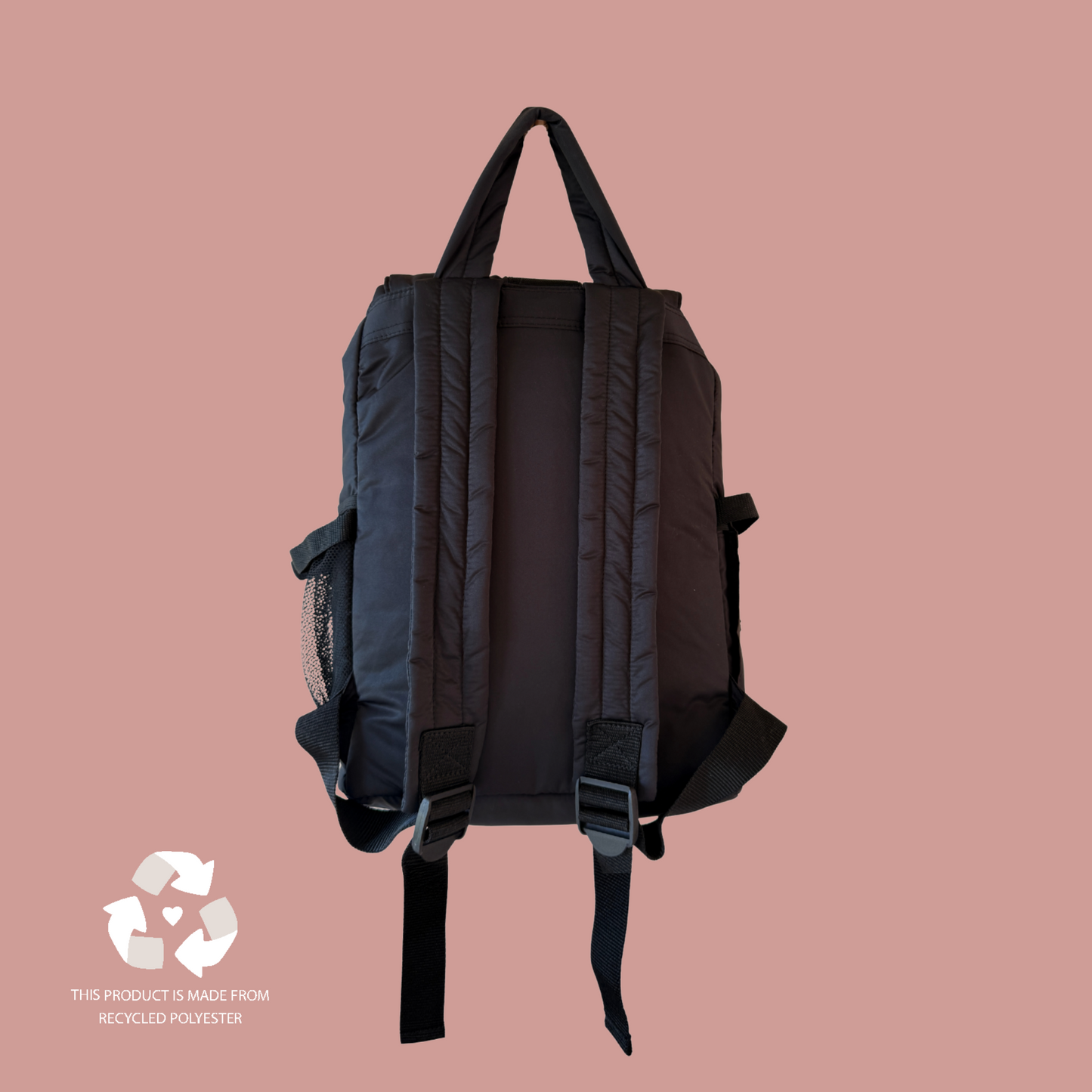 Recycled Adult Backpack Black