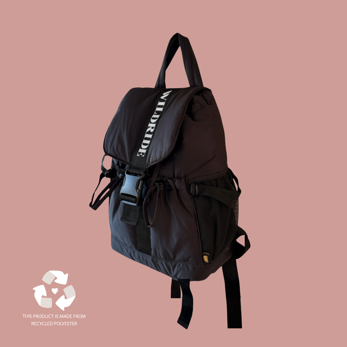 Recycled Adult Backpack Black