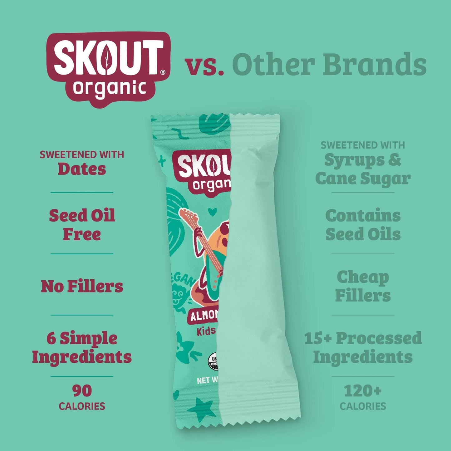 Skout Organic Almond Cookie Kids Bar