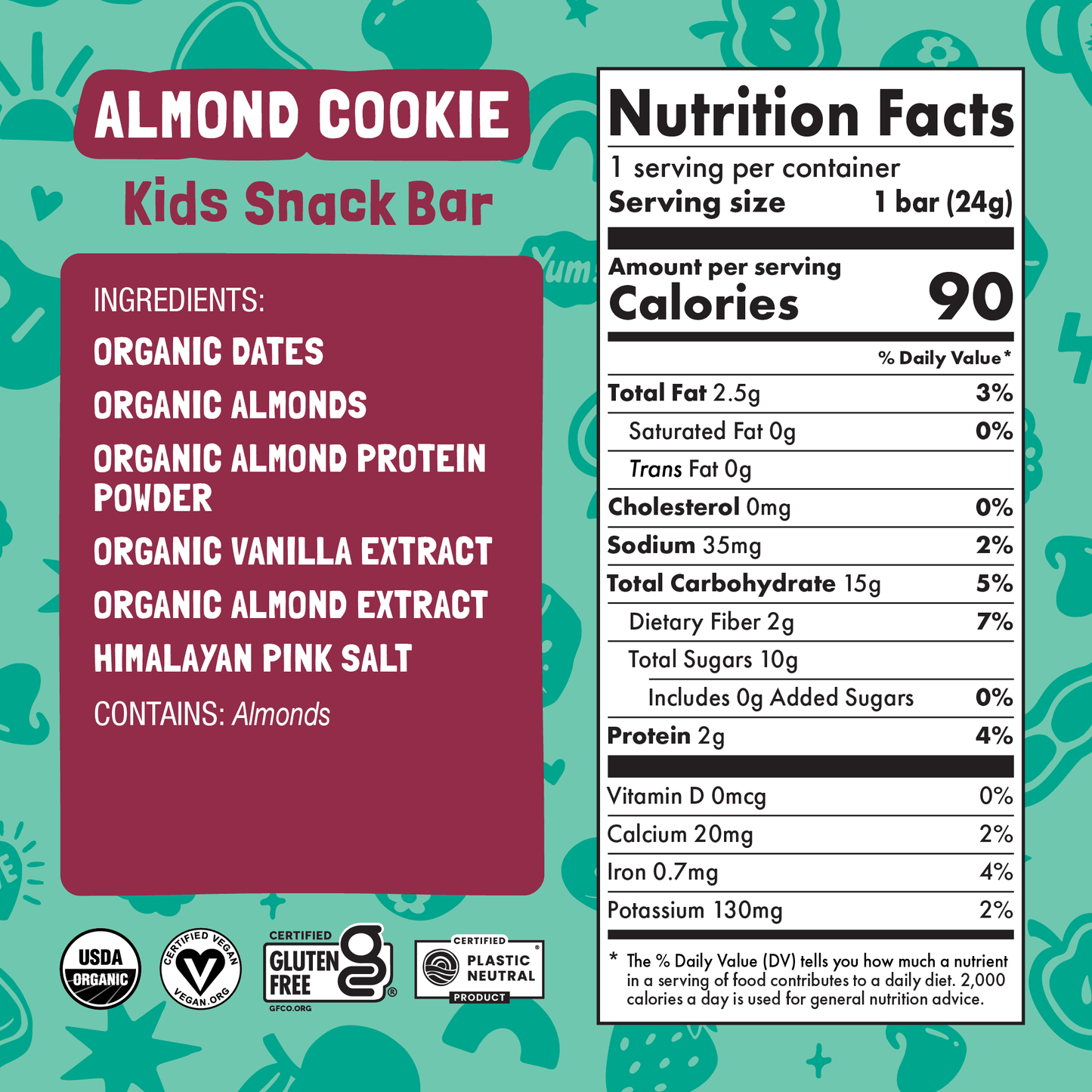 Skout Organic Almond Cookie Kids Bar