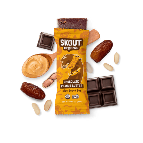 Skout Organic Chocolate Peanut Butter Kids Bar
