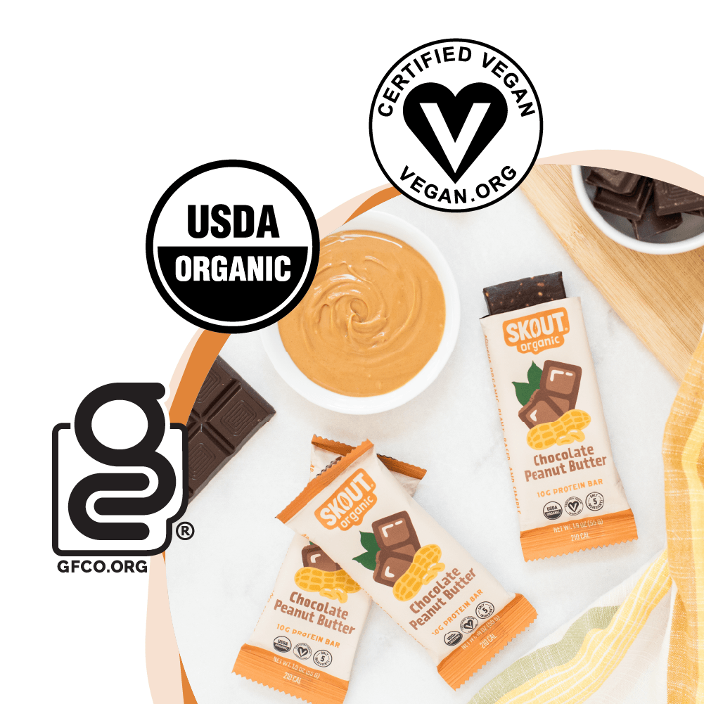 Skout Organic Chocolate Peanut Butter Protein Bar