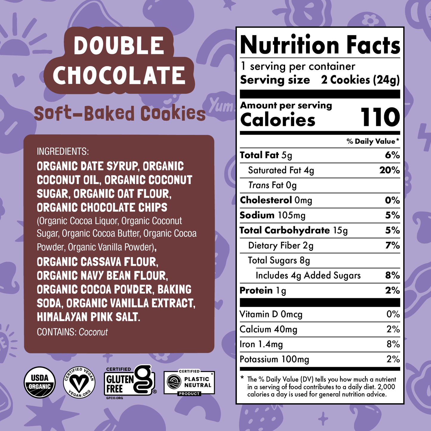 Skout Organic Double Chocolate Soft Baked Cookies