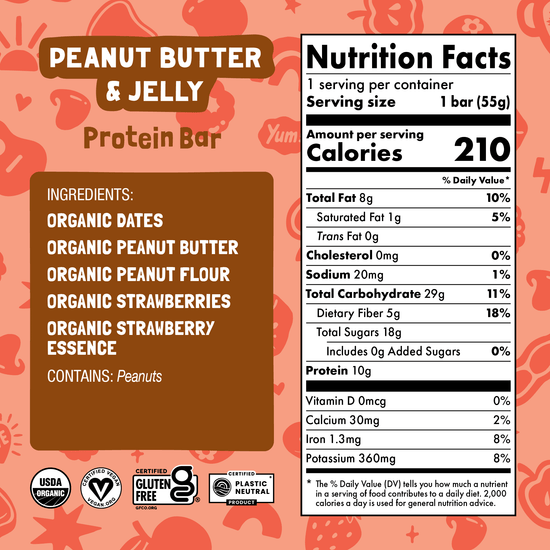 Skout Organic Peanut Butter & Jelly Protein Bar