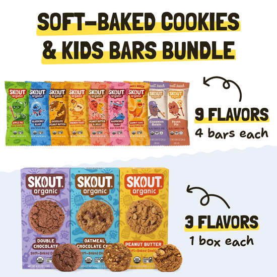 Skout Organic Soft Baked Cookie and Kids Bar Bundle