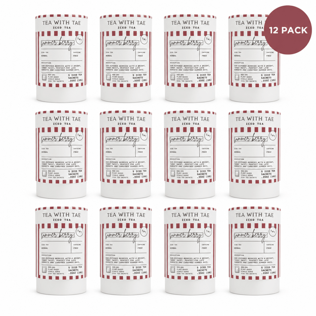 Summer Berry Iced Mini Tea Tube (5 iced sachets)