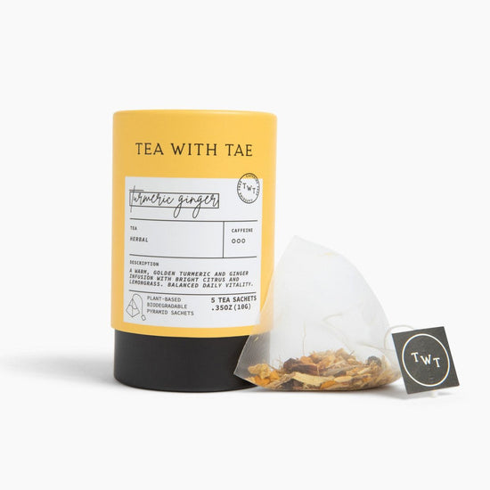 Turmeric Ginger Mini Tea Tube (5 tea bags)