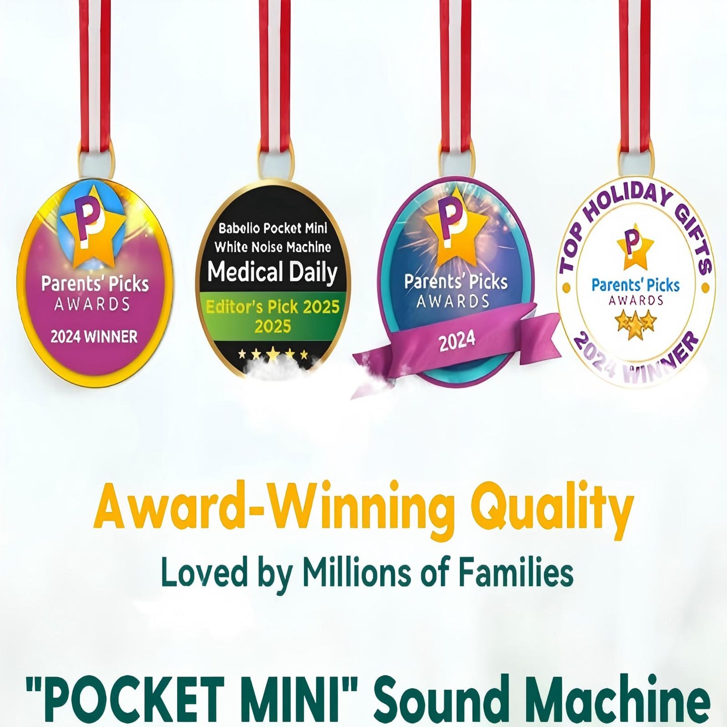 White Noise Machine For Sleep & Relaxation-Babelio Pocket Mini Glow