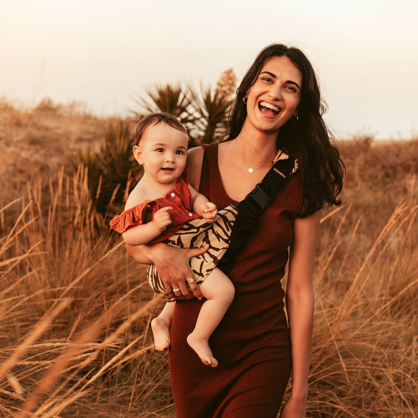 Toddler Carrier Brown Zebra Print