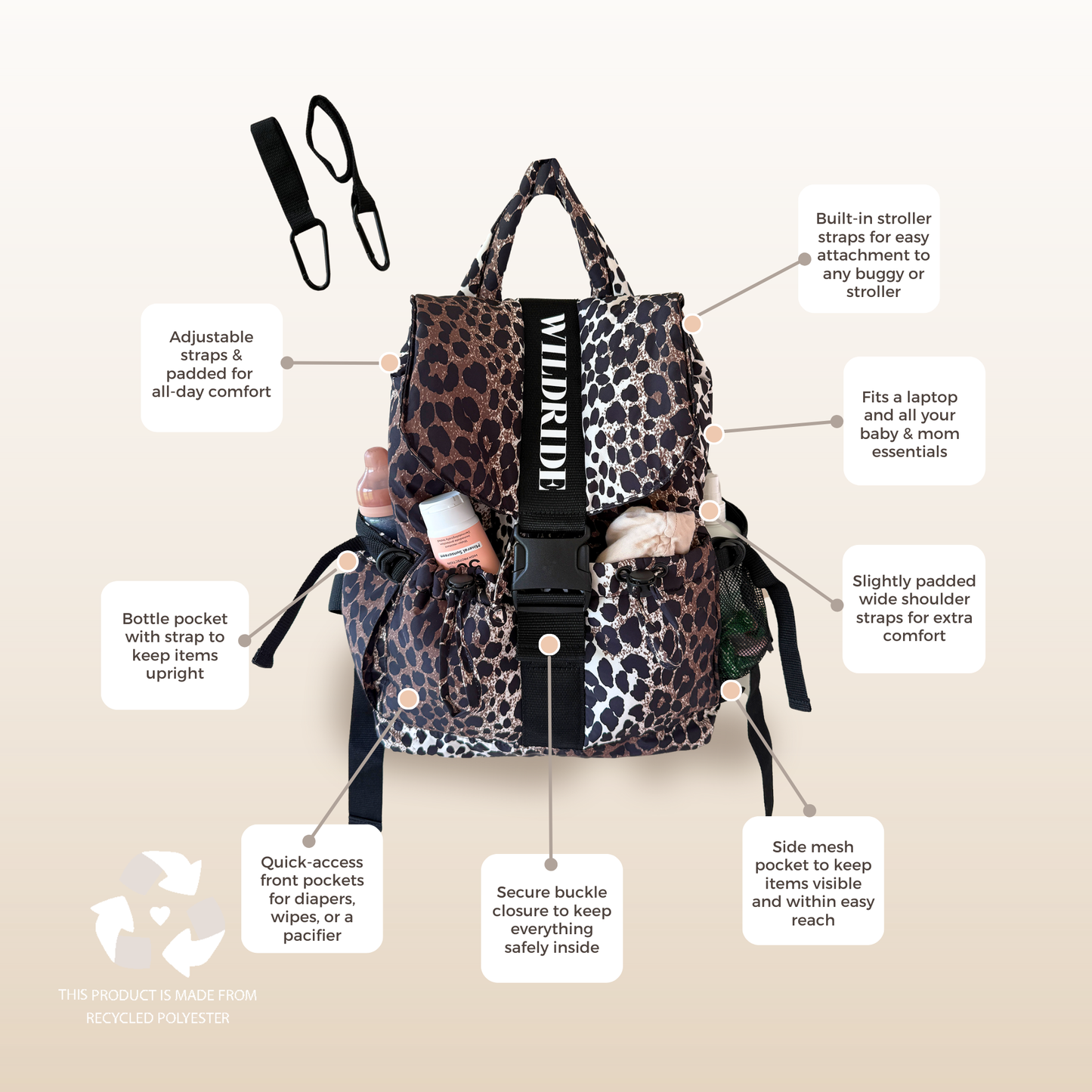 Recycled Adult Backpack Savannah
