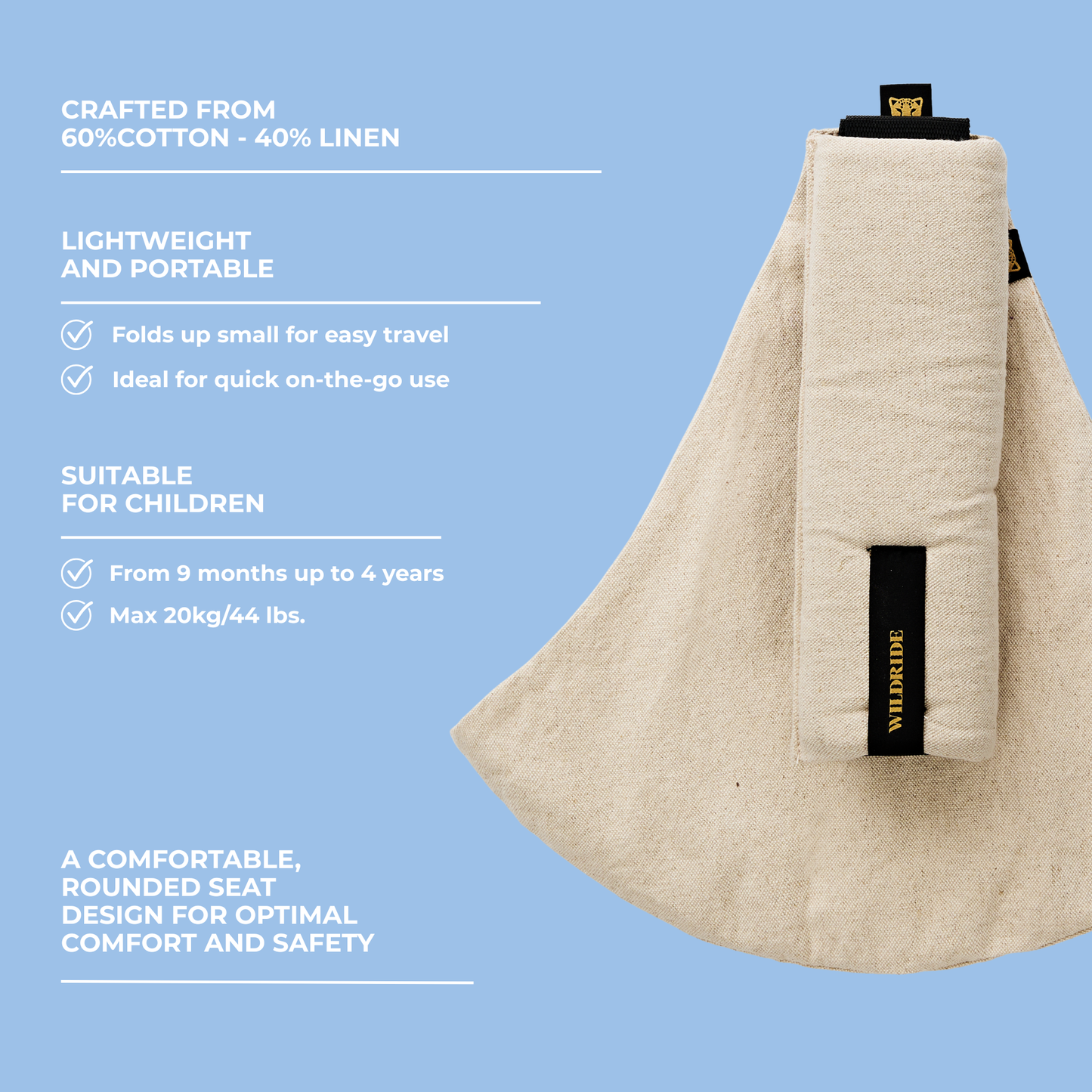 Toddler Carrier Sand Linen